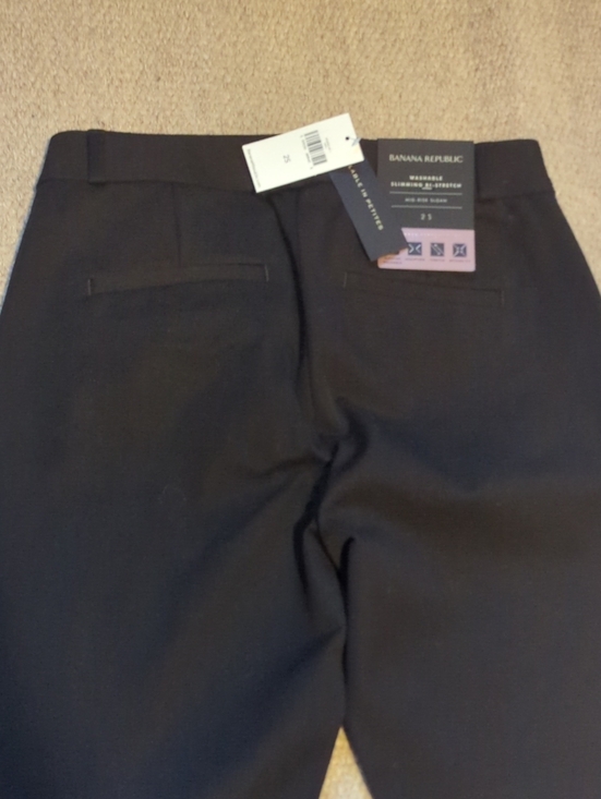 Banana Republic Pants - Women's Banana Republic Mid-rise Sloan Size 2S Black NWT